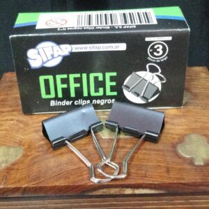 BINDER CLIP DE 19 MILIM. X 12