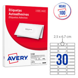 ETIQ.BLANCA MOD 5160X100 AVERY