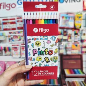 LAPIZ DE COLOR LARGOS X12 FILGO