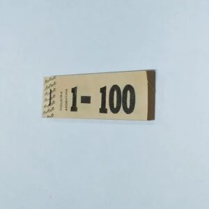 TALONARIO GUARDAROPA 1 - 100